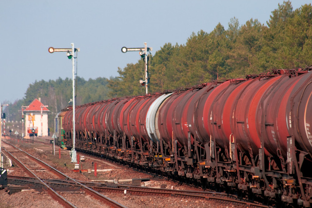 nákladní vlak paliva - Fotografie, Obrázek