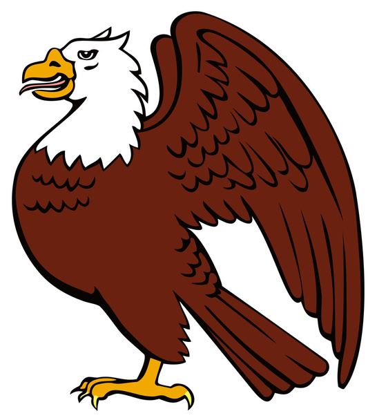 Águila calva retro
 - Vector, Imagen