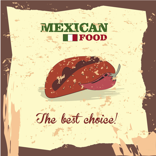 comida mexicana
 - Vetor, Imagem