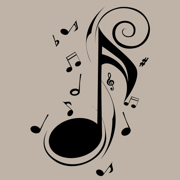 music note - Vector, Image