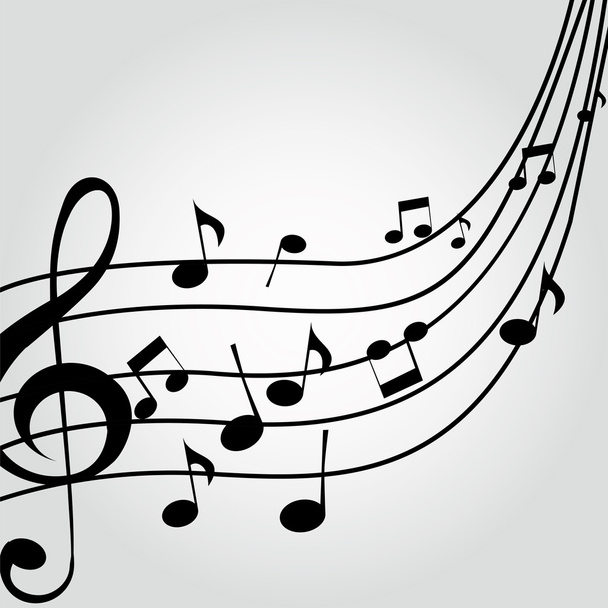 music notes - Vector, afbeelding
