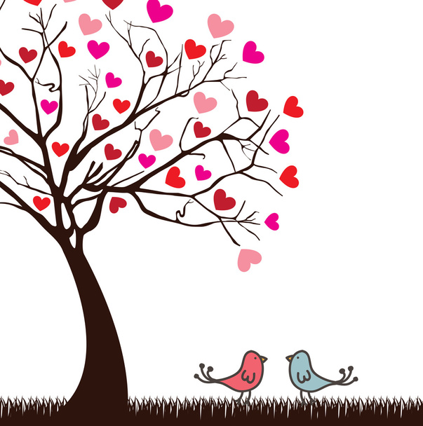 ptáci lásky - Vektor, obrázek