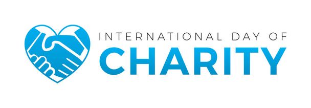 Internationaler Tag der Nächstenliebe Logo-Ikone isoliert - Vektor, Bild