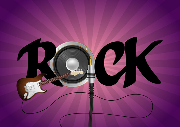 rock music - Vector, afbeelding