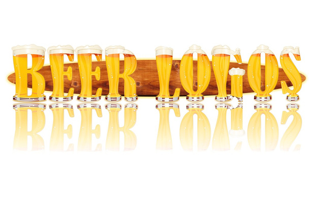 bier alfabet letters bier logo 's - Foto, afbeelding