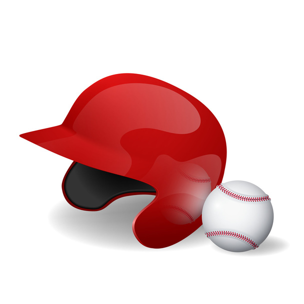 Casque de baseball et baseball. Illustration vectorielle
. - Vecteur, image