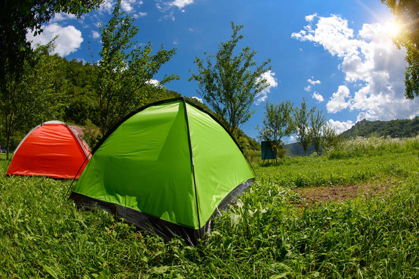 camp tent - Foto, Imagem