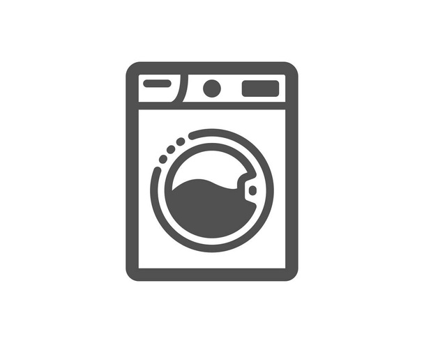 Washing machine icon. Laundry service sign. Clothing cleaner. Vector - Διάνυσμα, εικόνα