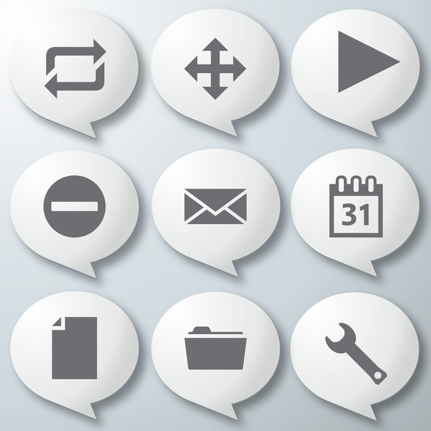 icônes 3d icônes 3d ensemble icônes en verre icônes vectorielles ensemble icônes icône collection
 - Vecteur, image