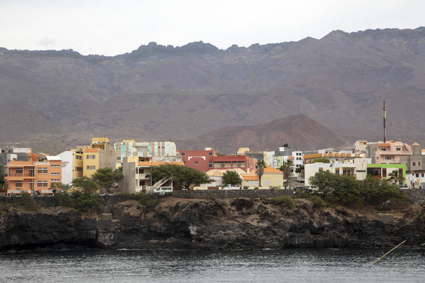 Havenstad op het eiland Santo Antao. - Foto, afbeelding