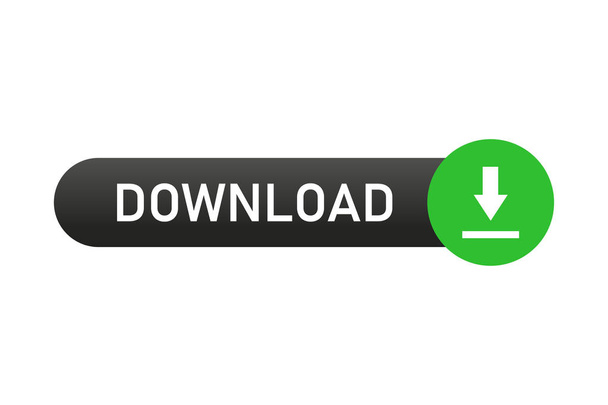 Botão de download elemento web isolado para aplicação ou sites. Botão para comprar ou baixar
. - Vetor, Imagem