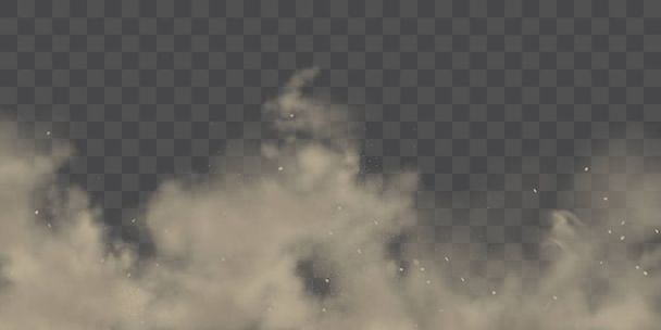 Nube di polvere con particelle di terreno vettore realistico
 - Vettoriali, immagini
