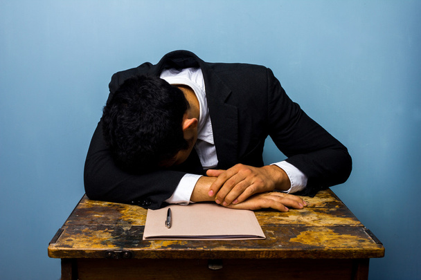 Businessman sleeping after closing important deal - Photo, Image