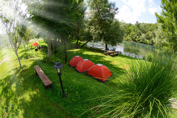 camp tent - Foto, Imagem