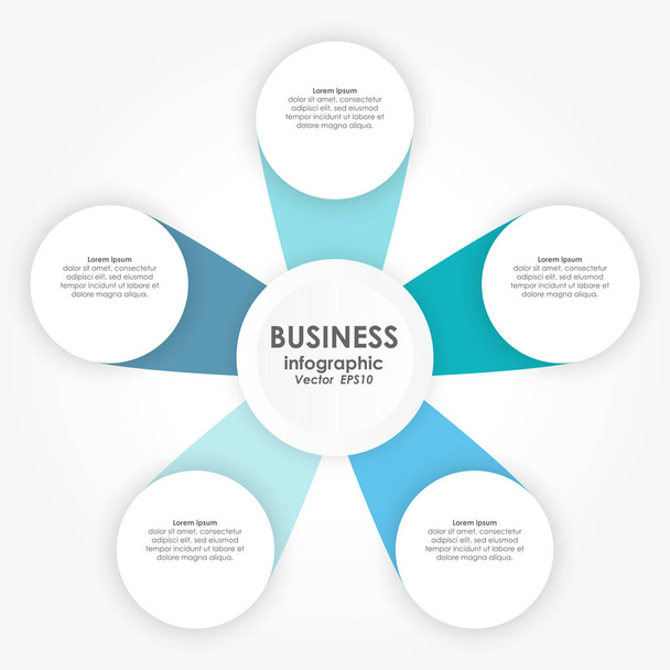 info graphic for business concepts - Vector, afbeelding