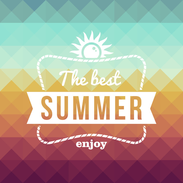 Retro summertime holidays poster - Вектор,изображение