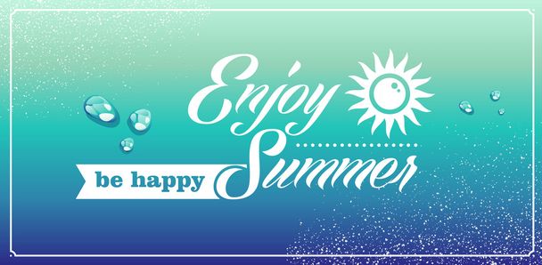 Retro summertime vacations poster. - Вектор, зображення