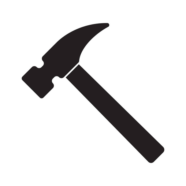 Icono de martillo, símbolo de martillo, icono aislado vector
. - Vector, imagen