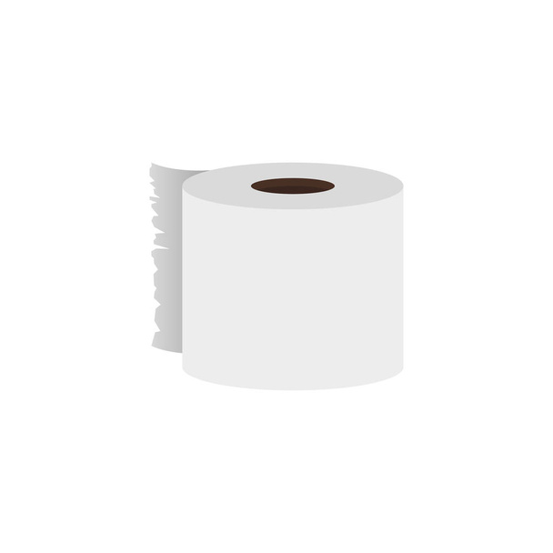paper towels in flat on white background - Vector, Image