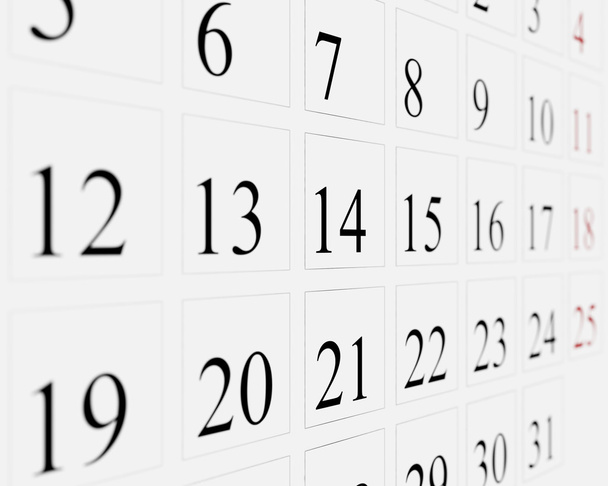 Días en el calendario
 - Foto, Imagen