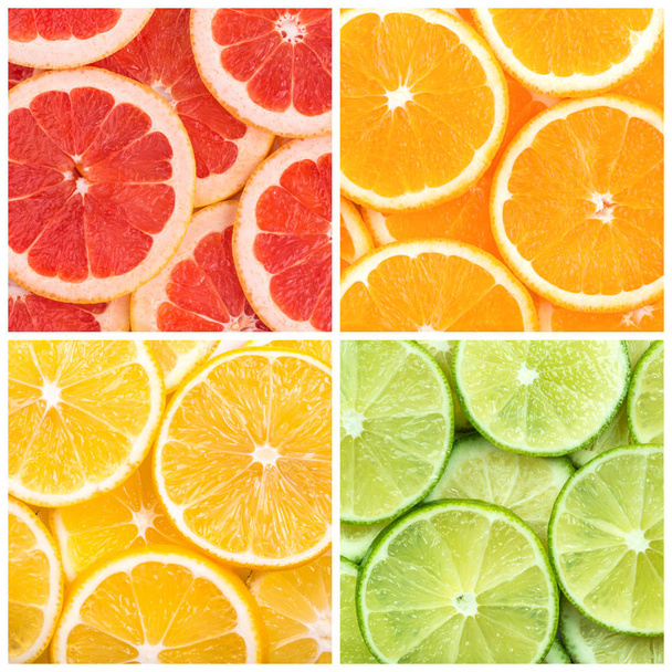 柑橘類のスライス - 写真・画像
