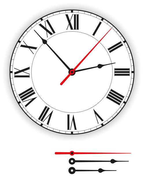 Horloge antique visage
 - Vecteur, image