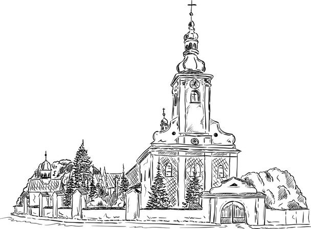 Church of St. Lawrence - Vector, Image