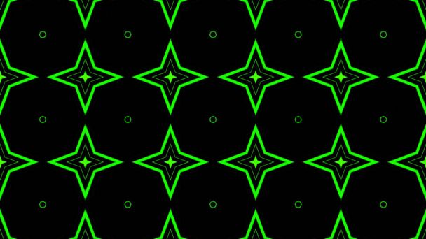 Animazione astratta di ipnotici elementi al neon multicolori ruotanti nel caleidoscopio. Animazione. Caleidoscopio ipnotico con sfondo a movimento colorato frattale e grafica astratta multicolore al neon led
 - Foto, immagini