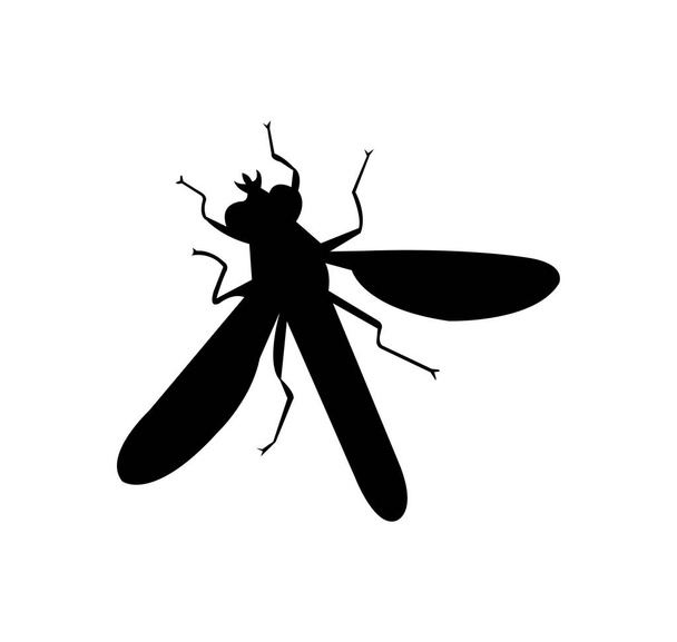 black insect on white - Vektor, kép