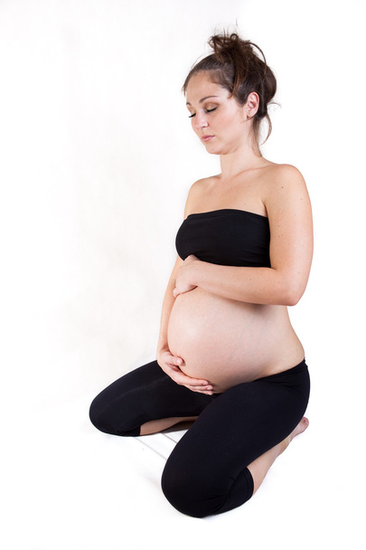 Pregnancy and yoga - Foto, Imagem