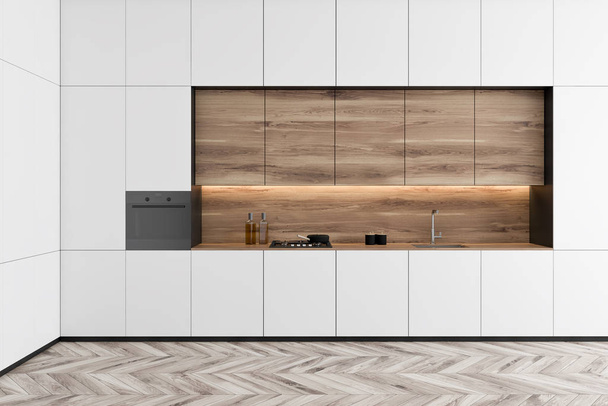 White minimalistic kitchen with countertops - Foto, immagini