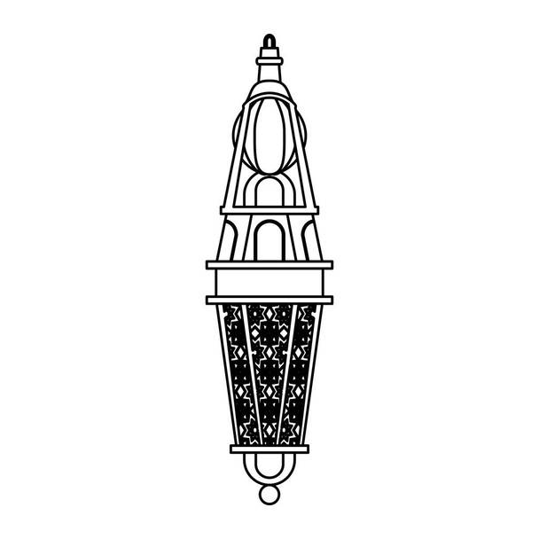 lanterna decorazione festival lampada cartone animato in bianco e nero
 - Vettoriali, immagini