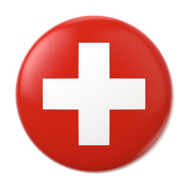 Szwajcaria pin tył - Zdjęcie, obraz