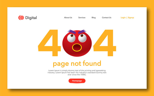404 sivua ei löytynyt sivun suunnittelu
 - Vektori, kuva