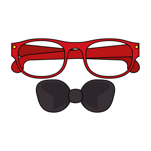 szemüveg divat lencse stílus karikatúra - Vektor, kép