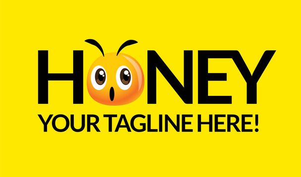 Carino ape testa iconica con marchio commerciale in sfondo giallo - vettoriale mascotte
  - Vettoriali, immagini