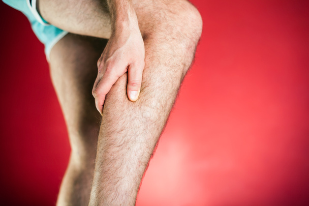Correr lesiones físicas, dolor en las piernas
 - Foto, imagen