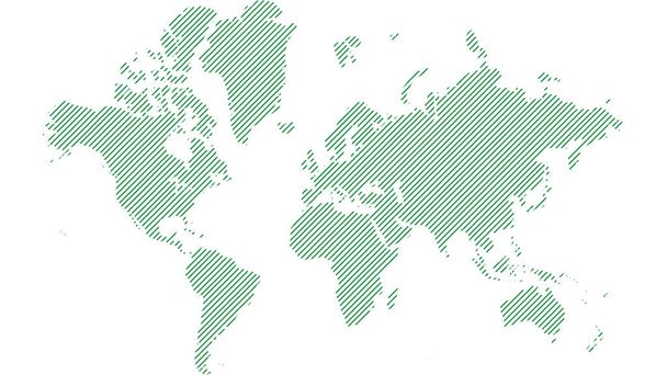 Geometrik şekiller desen ile dünya haritasındaki Illustration empoze. - Fotoğraf, Görsel