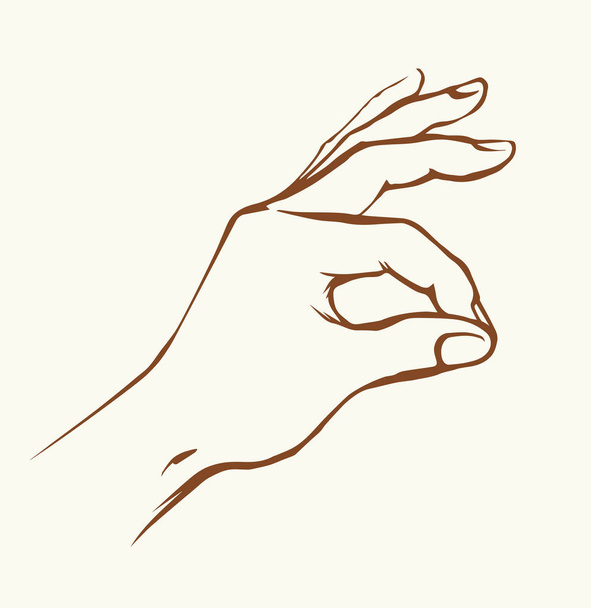 La main donne le clic. Dessin vectoriel
 - Vecteur, image
