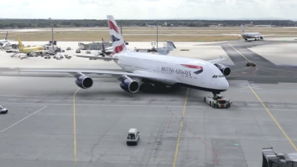 airways britânicos do Airbus a380 - Filmagem, Vídeo