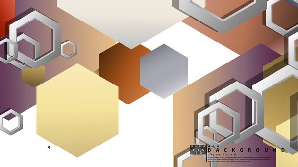 moderne geometrische abstrakte Vektorschablonen Stein und Ziegel Farbkompositionen. Vektorillustration - Vektor, Bild
