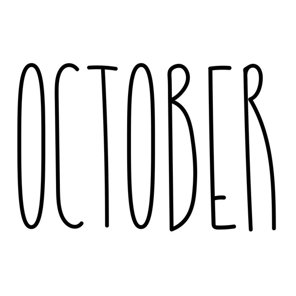 Calendario estacional tipografía plantilla texto letras mes
 - Vector, imagen