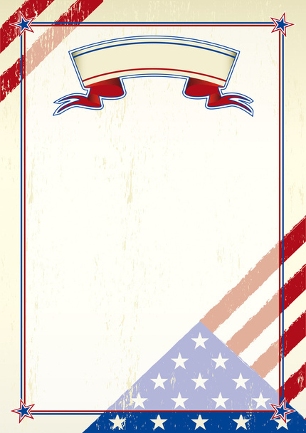 American scratched letter - Vector, Image