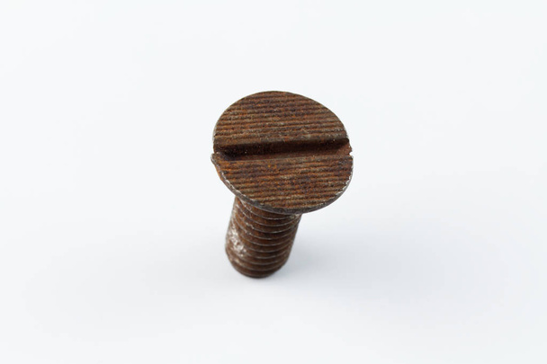 Bolt and nut isolated tool background  - Photo, Image