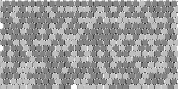 Honeycomb gris claro, plata, fondo sin costura rejilla o celda hexagonal
  - Foto, imagen