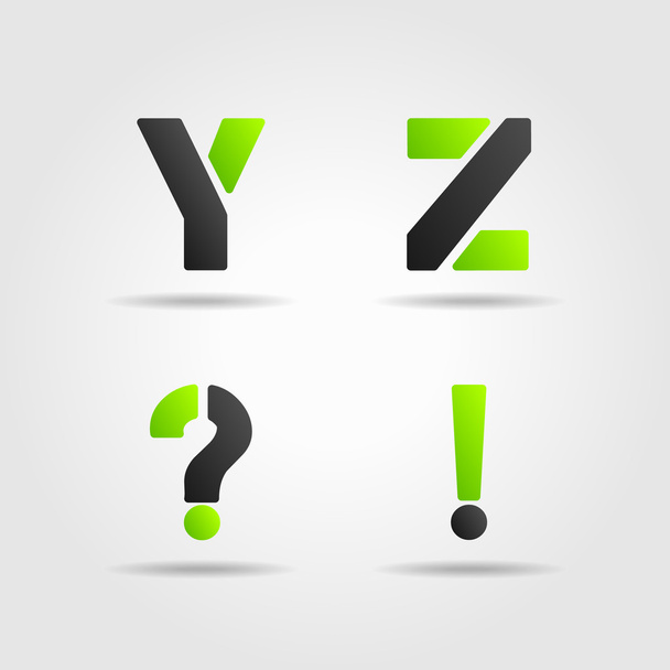 YZ green - Vector, Image