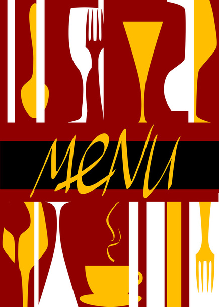 Restaurant menu cover ontwerp - Vector, afbeelding