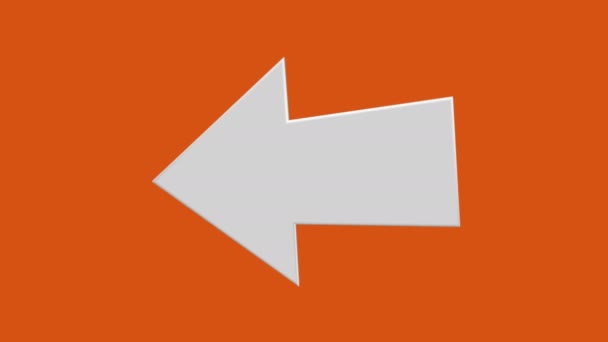 Flecha blanca giratoria en naranja
 - Imágenes, Vídeo