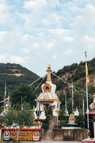 Buddhist temple Dag Shang Kagyu in Panillo huesca Arag��n Spain - Fotoğraf, Görsel