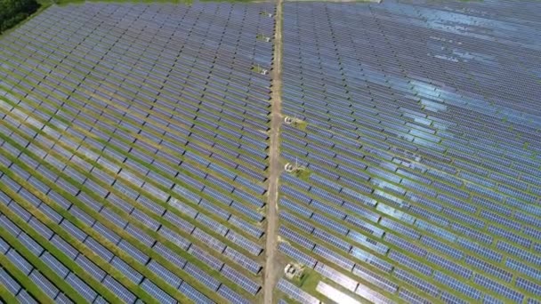 Solar Power Station. Aerial survey - Footage, Video
